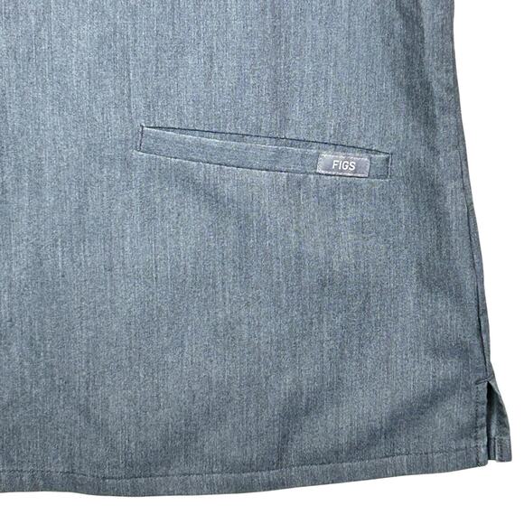 Figs Technical Collection Scrub Top Casma Shirt Nursing Medical Gray Women Small - Picture 6 of 6